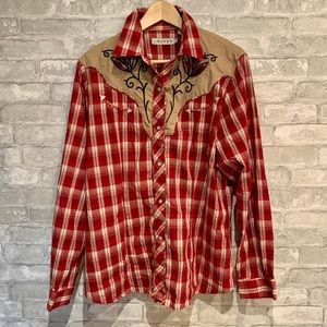 Roper plaid blouse